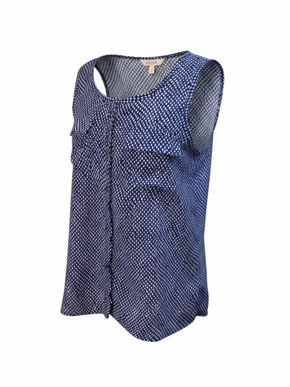 NWOT Chico’s Sleeveless Blue Printed Blouse